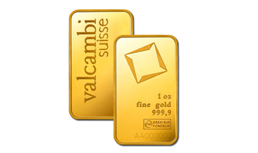 Valcambi Suisse Gold Minted Bar 1 oz